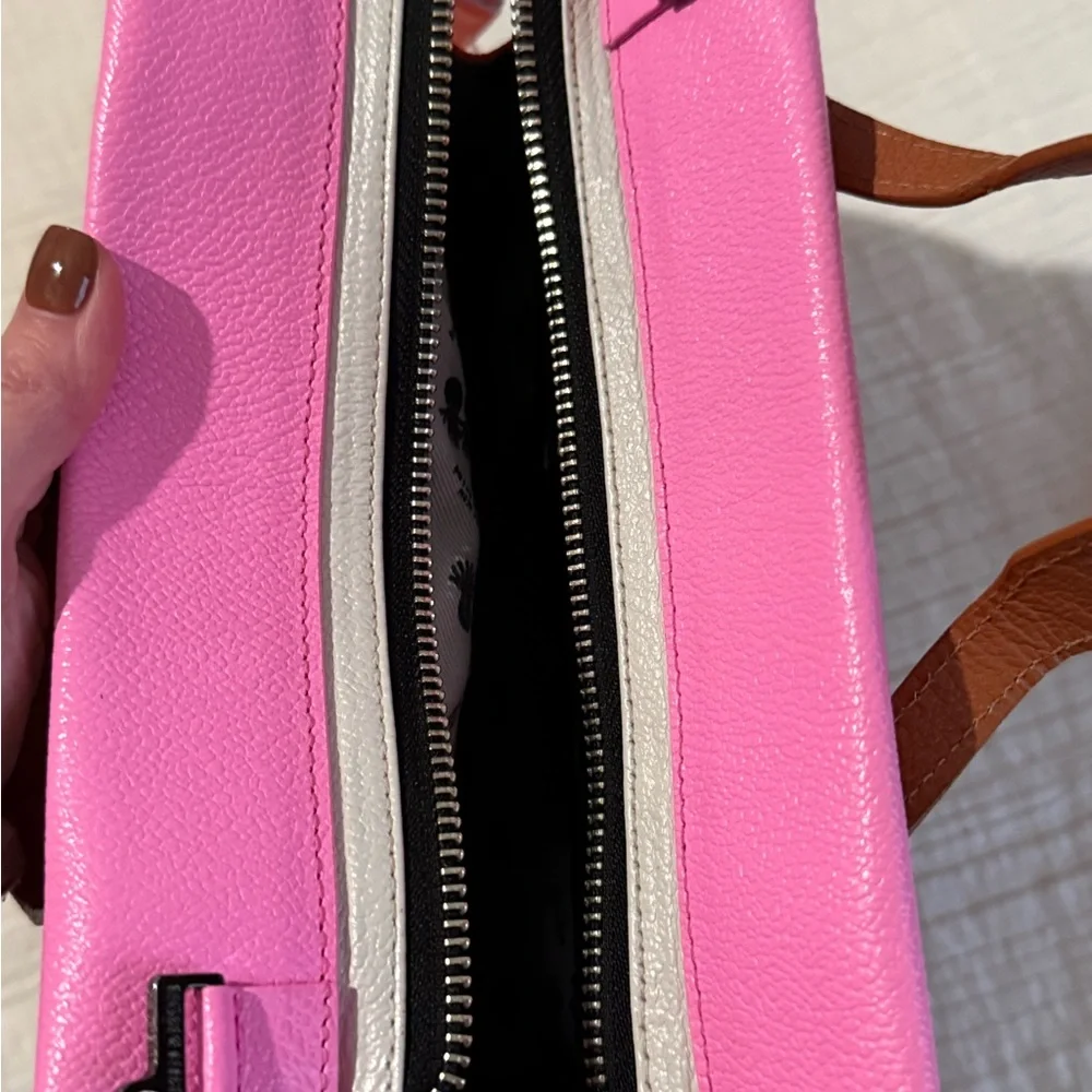 Min & Mon Pink and Brown Eye-Patterned Bag, and octopus keychain - Picture 4 of 13